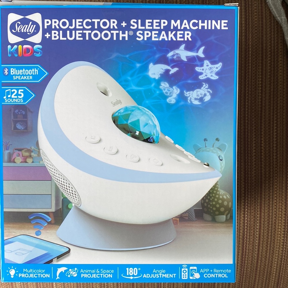 Sealy Kids Projector+Sleep Machine+Bluetooth Speaker